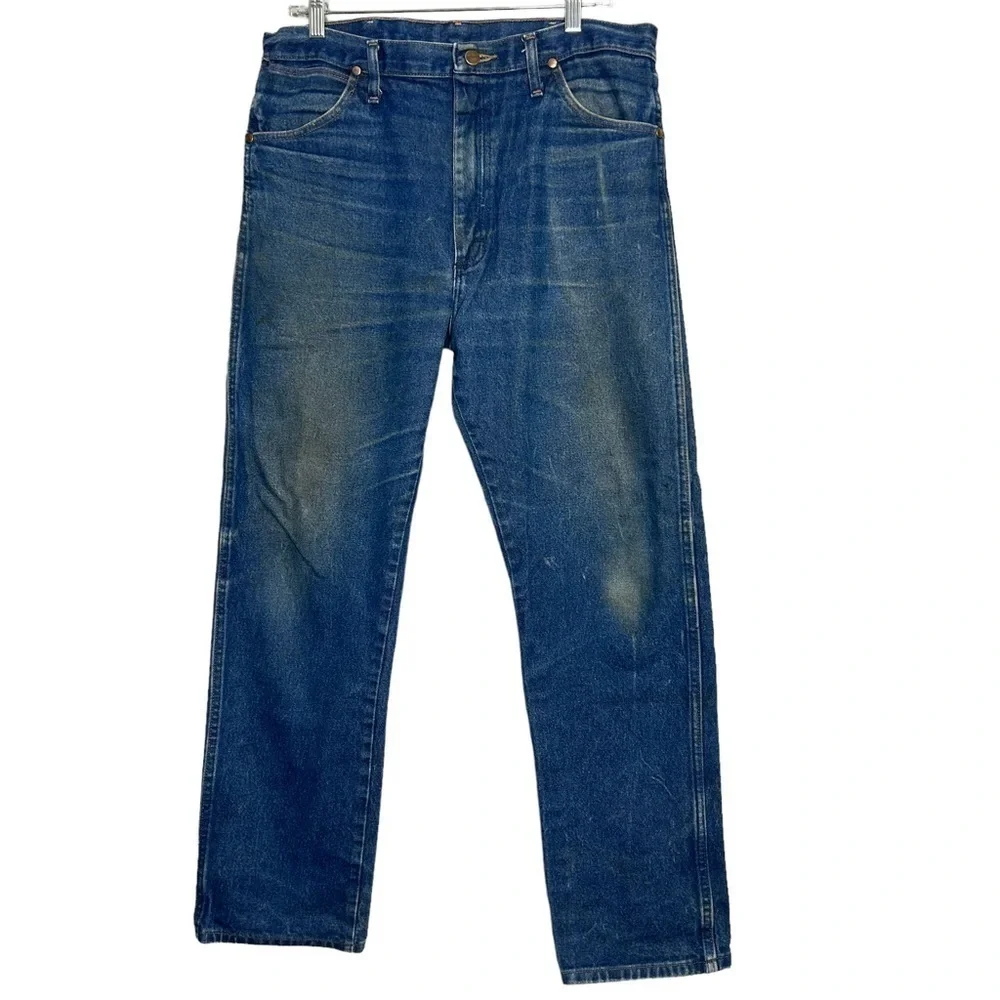 Distressed Wrangler Western Style Jeans